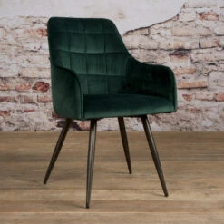Velours Eetkamerstoel Met Arm 13 Velours Eetkamerstoel Met Arm -Zuiver Verkoop tower living silva armstoel 06