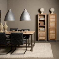 Industriële Eettafel Teak -Zuiver Verkoop tower living venetie industriele eettafel teak 02