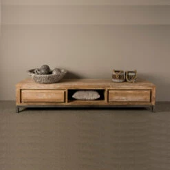 Teak Tv-meubel 180 Cm -Zuiver Verkoop tower living venetie tv meubel teak 180 01 1