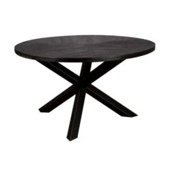 Ronde Mangohouten Eettafel