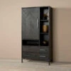 Zwarte Wandkast -Zuiver Verkoop tower living ziano zwarte wandkast 02