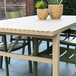 Tuintafel Aluminium -Zuiver Verkoop tuintafel aluminium 160 cm khaki bodio alure 03 1