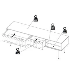 TV Kast Donkerbruin -Zuiver Verkoop tv kast donkerbruin bodio curb 01 1