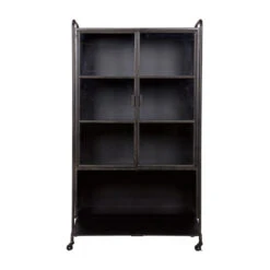 BePureHome Vitrinekast Op Wielen 11 BePureHome Vitrinekast Op Wielen -Zuiver Verkoop vitrinekast op wielen bepure steel 03