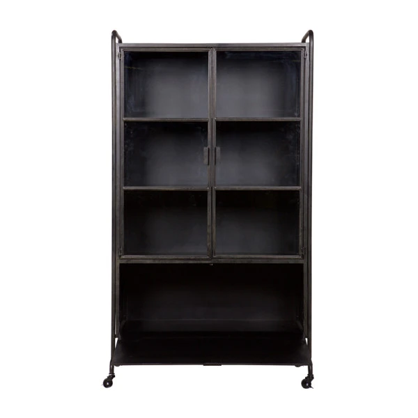 BePureHome Vitrinekast Op Wielen 5 BePureHome Vitrinekast Op Wielen - Afbeelding 3