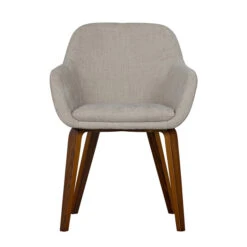 VTwonen Velvet Eetkamerstoel Melange Zand -Zuiver Verkoop vtwonen base velvet eetkamerstoel melange zand 05