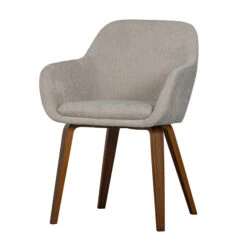 VTwonen Velvet Eetkamerstoel Melange Zand -Zuiver Verkoop vtwonen base velvet eetkamerstoel melange zand 06