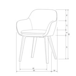 VTwonen Velvet Eetkamerstoel Melange Zand -Zuiver Verkoop vtwonen base velvet eetkamerstoel melange zand 07