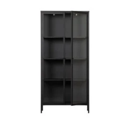 VTwonen Zwarte Vitrinekast Van Ijzer -Zuiver Verkoop vtwonen precious zwarte vitrinekast van ijzer 01