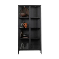 VTwonen Zwarte Vitrinekast Van Ijzer -Zuiver Verkoop vtwonen precious zwarte vitrinekast van ijzer 06