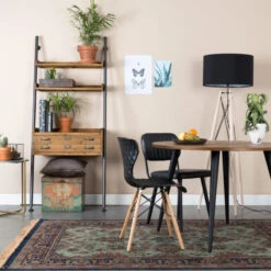 Wandrek Metaal Met Hout -Zuiver Verkoop wandrek metaal met hout rook lumz home 01