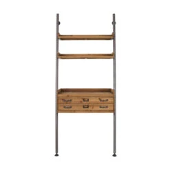 Wandrek Metaal Met Hout -Zuiver Verkoop wandrek metaal met hout rook lumz home 02