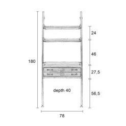 Wandrek Metaal Met Hout -Zuiver Verkoop wandrek metaal met hout rook lumz home 09
