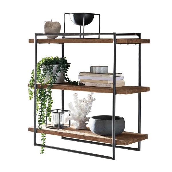 Wandrek Van Hout En Metaal 60x60 Cm 9 Wandrek Van Hout En Metaal 60x60 Cm - Afbeelding 7