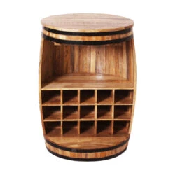 Wijnvat Bartafel Met Wijnrek -Zuiver Verkoop wijnvat bartafel met wijnrek porter lavis 03