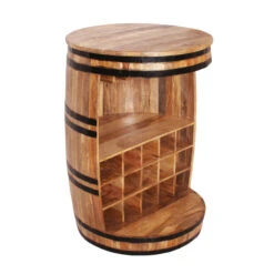 Wijnvat Bartafel Met Wijnrek -Zuiver Verkoop wijnvat bartafel met wijnrek porter lavis 05