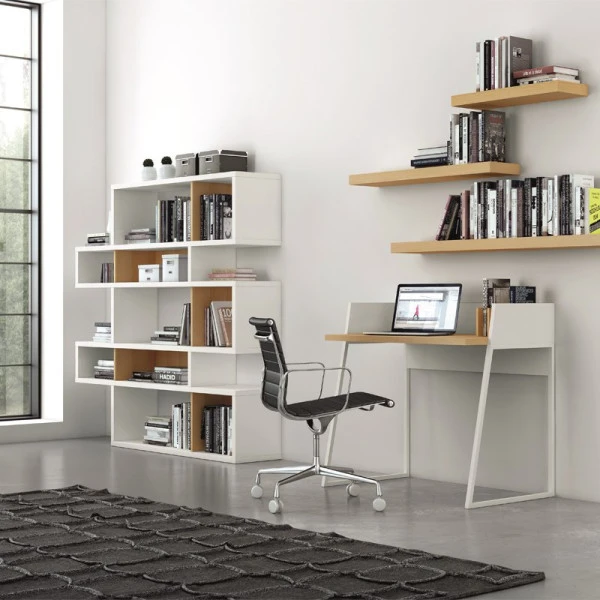 Compact Bureau Wit Met Hout 13 Compact Bureau Wit Met Hout - Afbeelding 11