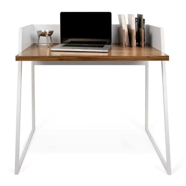 Compact Bureau Wit Met Hout 10 Compact Bureau Wit Met Hout - Afbeelding 8