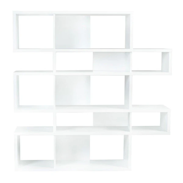 Design Boekenkast Wit 160 Cm 4 Design Boekenkast Wit 160 Cm - Afbeelding 2