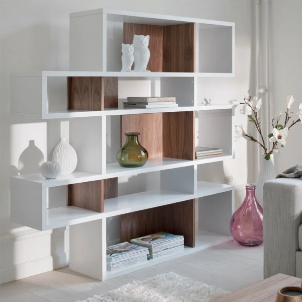 Design Boekenkast Wit 160 Cm 8 Design Boekenkast Wit 160 Cm - Afbeelding 6