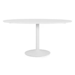 Ovale Eettafel Trompetvoet -Zuiver Verkoop witte ovale eettafel trompetvoet tenzo taco 04 1
