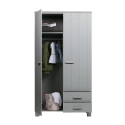 WOOOD Grenen Kledingkast -Zuiver Verkoop woood dennis grenen kledingkast 05