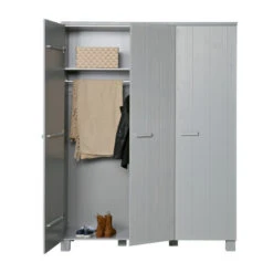WOOOD Stoere Houten Kledingkast -Zuiver Verkoop woood dennis houten kledingkast 03 1