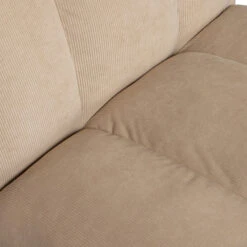 WOOOD Fauteuil Zand Ribstof Met Goud -Zuiver Verkoop woood fie fauteuil zand ribstof met goud 05