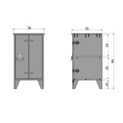WOOOD Houten Nachtkastje -Zuiver Verkoop woood kluis houten nachtkastje 03