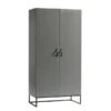 WOOOD Stoere Kledingkast Van Grijs Hout -Zuiver Verkoop woood morris stoere kledingkast van grijs hout 1