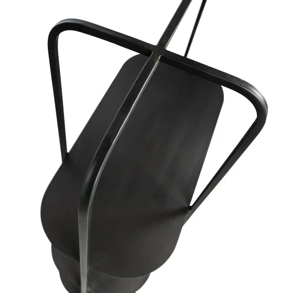 WOOOD Zwart Stellingkastje Ovaal 7 WOOOD Zwart Stellingkastje Ovaal - Afbeelding 5