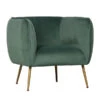 WOOOD Fauteuil Velvet Groen Met Goud -Zuiver Verkoop woood scout fauteuil velvet groen met goud 06