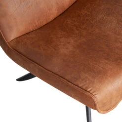 WOOOD Draaibare Fauteuil Cognac Bruin -Zuiver Verkoop woood skyler draaibare fauteuil cognac bruin 06
