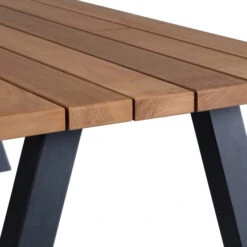 WOOOD Tuintafel Hout Met Stalen Poten -Zuiver Verkoop woood tablo outdoor tuintafel hout met stalen poten 03