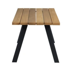 WOOOD Tuintafel Hout Met Stalen Poten -Zuiver Verkoop woood tablo outdoor tuintafel hout met stalen poten 06