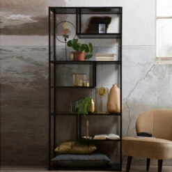 WOOOD Metalen Open Wandkast 85 Cm Breed -Zuiver Verkoop woood teun metalen open wandkast 85 cm breed 04