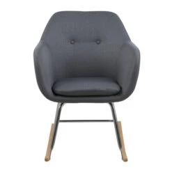 Moderne Schommelfauteuil -Zuiver Verkoop zactona viborg moderne schommelfauteuil donkergrijs 03