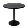 Zuiver Zwarte Ronde Bistrotafel