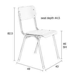 Zuiver Aluminium Tuinstoel Stapelbaar -Zuiver Verkoop zuiver back to school schoolstoel 15