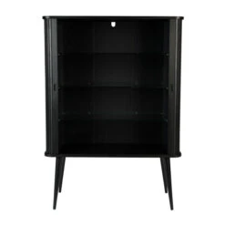 Zuiver Zwarte Design Wandkast -Zuiver Verkoop zuiver barbier black zwarte design wandkast 5