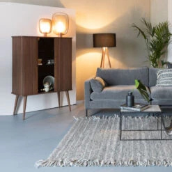 Zuiver Design Wandkast Walnoot -Zuiver Verkoop zuiver barbier walnut design wandkast walnoot 02