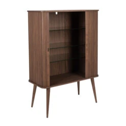 Zuiver Design Wandkast Walnoot -Zuiver Verkoop zuiver barbier walnut design wandkast walnoot 05