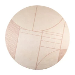 Zuiver Rond Retro Vloerkleed 240 Cm