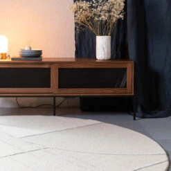 Zuiver Rond Retro Vloerkleed 240 Cm -Zuiver Verkoop zuiver bliss rond retro vloerkleed 240 cm 3