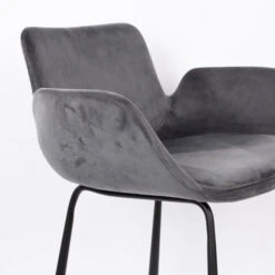 Zuiver Fluwelen Barstoel Met Armleuningen -Zuiver Verkoop zuiver brit fluwelen barstoel met armleuningen 06