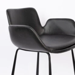 Zuiver Leren Barstoel Met Armleuningen -Zuiver Verkoop zuiver brit ll leren barstoel met armleuningen 06