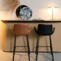 Zuiver Leren Barstoel Met Armleuningen -Zuiver Verkoop zuiver brit ll leren barstoel met armleuningen 09