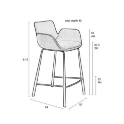 Zuiver Leren Barstoel Met Armleuningen -Zuiver Verkoop zuiver brit ll leren barstoel met armleuningen 10