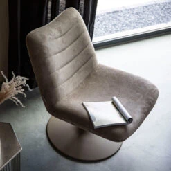 Zuiver Draaifauteuil Retro Design -Zuiver Verkoop zuiver bubba beige draaifauteuil modern retro design 09 1