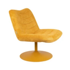 Zuiver Draaifauteuil Retro Design -Zuiver Verkoop zuiver bubba okergeel draaifauteuil modern retro design 01 1
